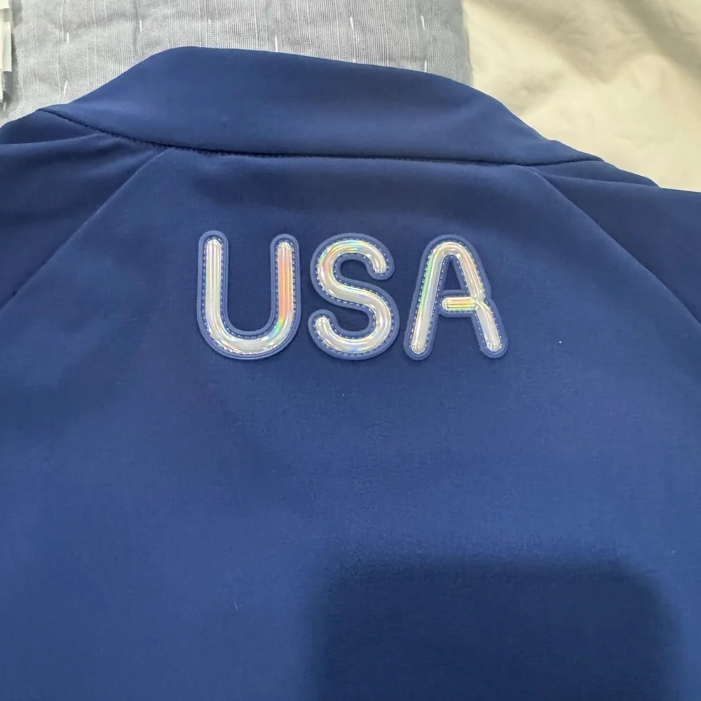 Nike Team 2024 Olympic USA Podium Blue & Silver Jacket Women’s Size Small NWT - Picture 9 of 14
